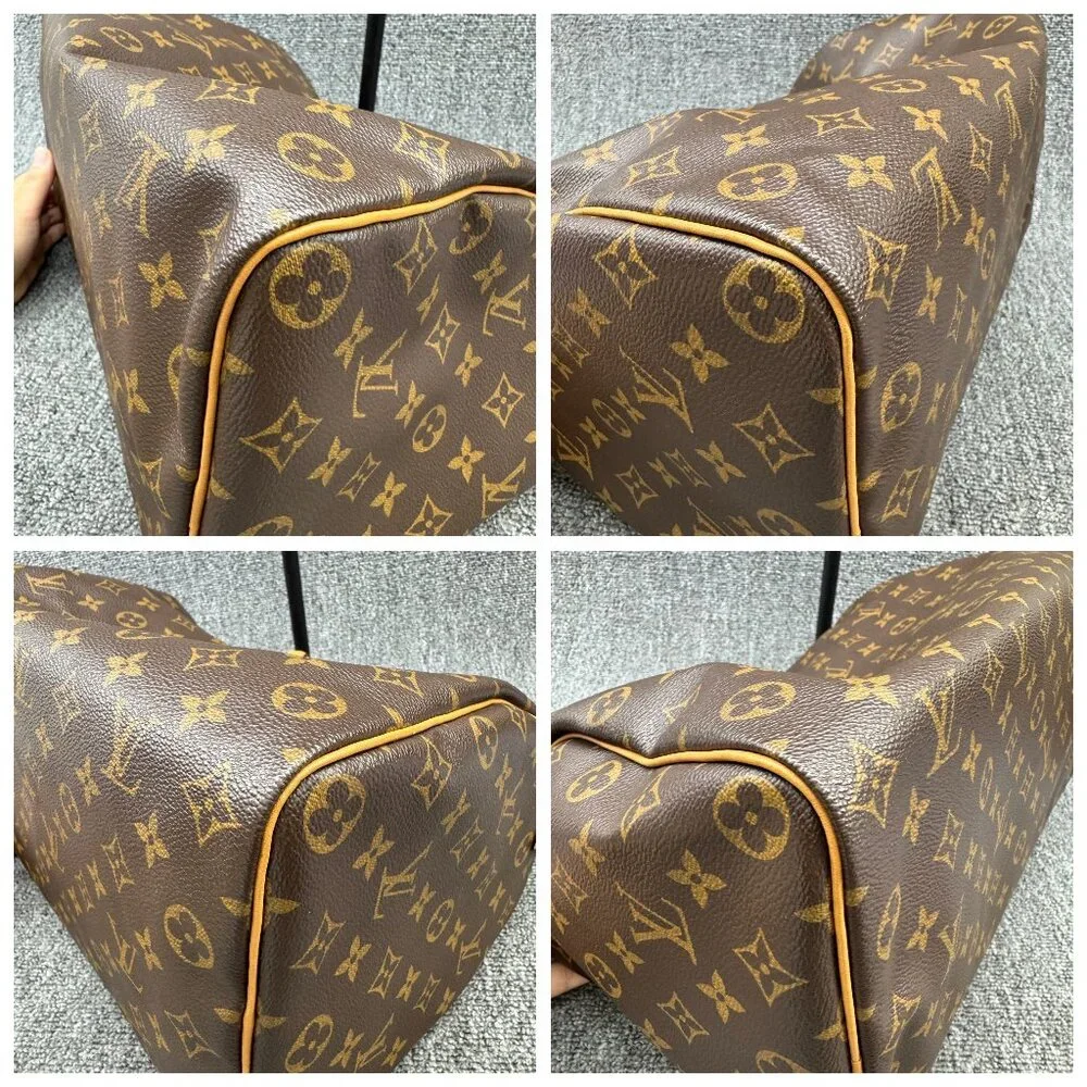 Louis Vuitton Speedy 35 Brown Monogram Canvas Tote 699-062425